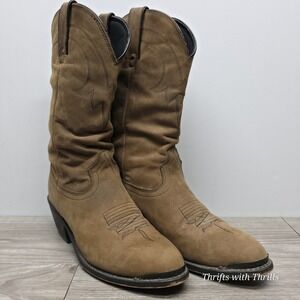 Road Wolf Slouch Brown Cowgirl Boots - Women's Size 6 M  - Style‎ 2232